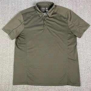Triple Aught Design TAD Polo Shirt Mens XL Olive Green Tactical USA T01549